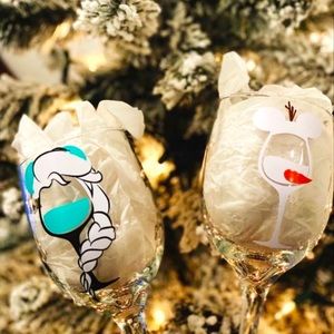✨2/$20 ❄️ Frozen wine glasses ❄️
